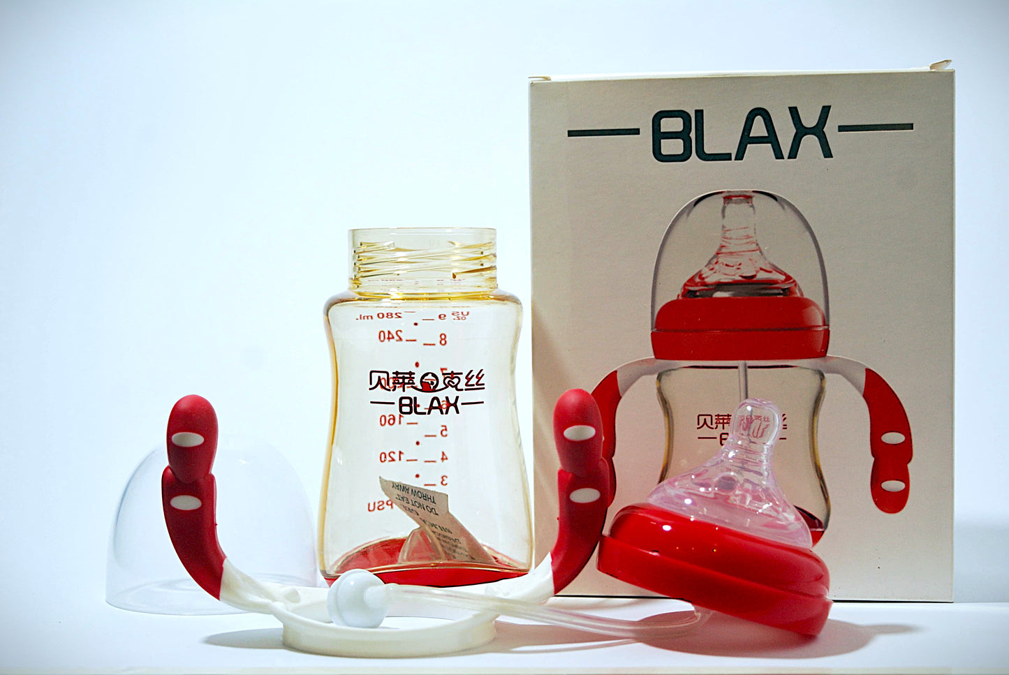 Blax Glass Baby Feeder - 280ml BPA-Free | Tough Glass