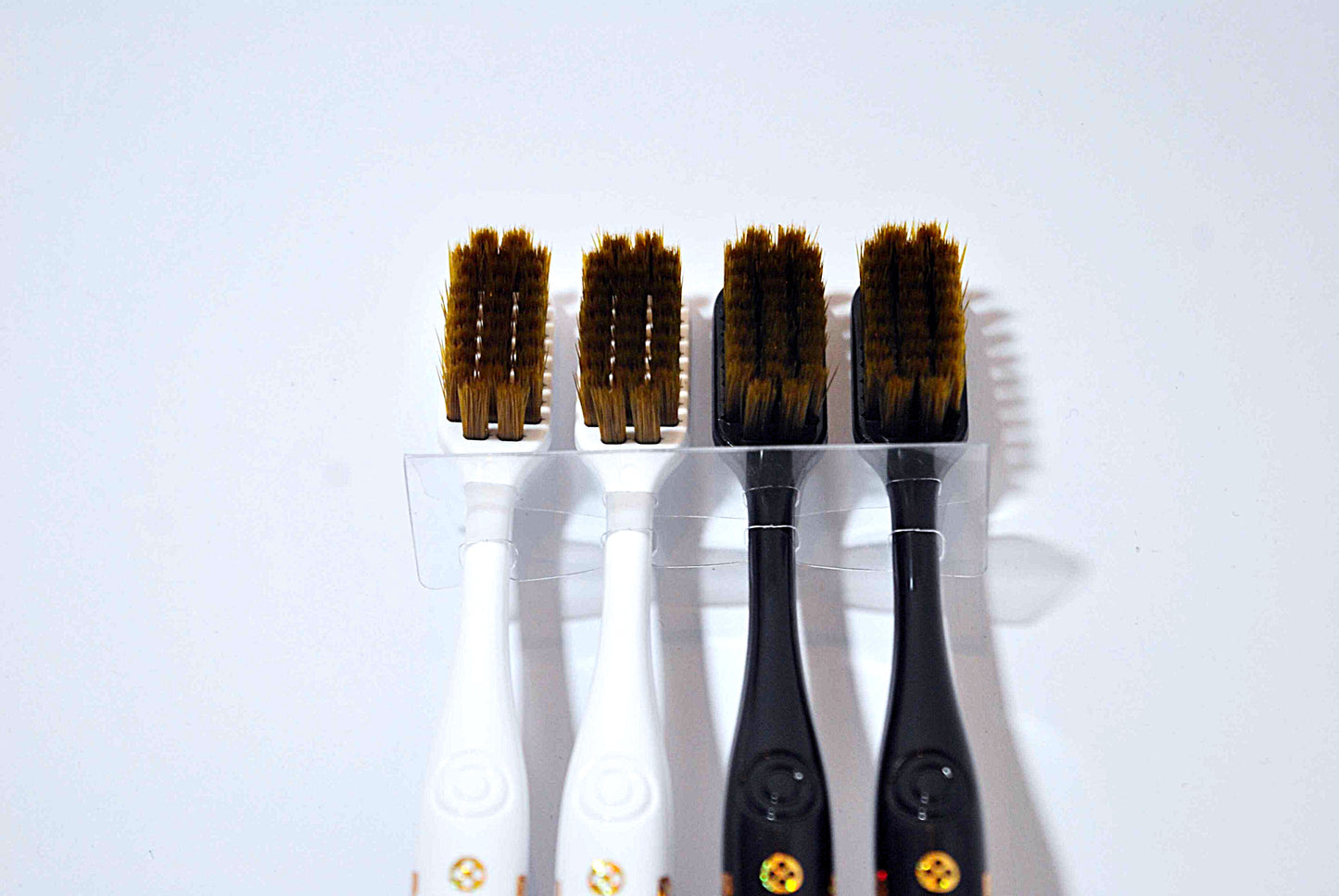 GoldenTouch High Quality Black Bristle Toothbrush Set | Pack of 4