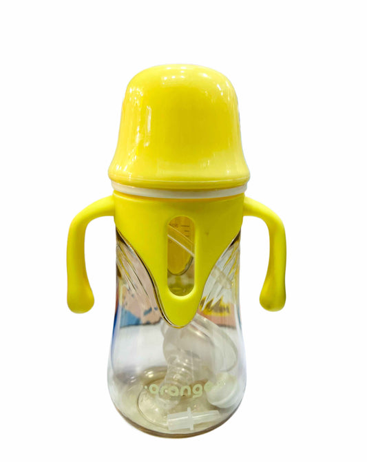 CrystalFlow Glass Baby Feeder – 300ml | Durable Plastic Design